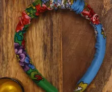 Ободок павлопосадский синий