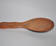 Расческа точечная роспись