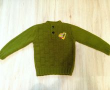 Джемпер с застежкой поло "Экскаватор"