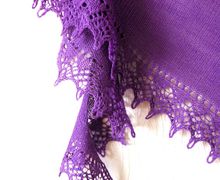 Французская шаль фишю "Фиалковая нежность!