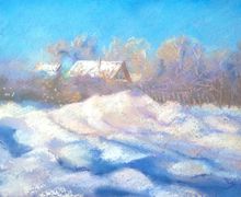 пастель Зима