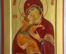 Владимирская икона Божией Матери. Аналой. Византийский извод.