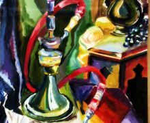 натюрморт, восточная роскошь