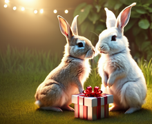How to make a gift for rabbit