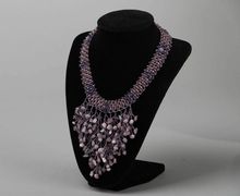 Колье "Сиреневый водопад