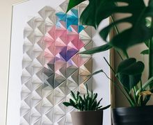 Мастер-класс: «Оригами на стену из пирамидок»