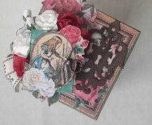 Открытка - коробочка "Алиса в стране чудес"