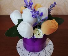 Букетик из мыла