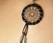 Как сделать кулон в виде ловца снов