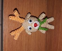 Миниатюрный амигуруми оленёнок