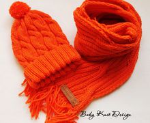 Комплект шапочка и шарф