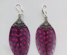 Серьги Перья фазана