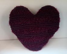 Подушка "Сердце фиолетовое"