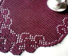 Салфетка крючком " Ришелье "