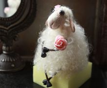 Овечка с розочкой