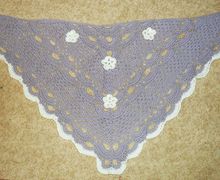 шаль крючком