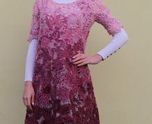 Мохеровое платье-туника "Ягодный микс"