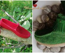 Три варианта обуви за 4 дня на одном шаблоне.