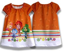 Платье для девочки "Фиксики" фотопринт