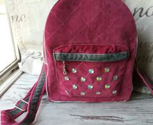 Рюкзак бархатный