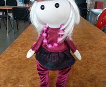 Интерьерная текстильная кукла