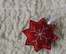 Новогодняя звезда из фетра