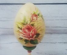 Яйцо шебби шик, расписное