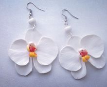 серьги орхидея
