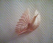 Птичка 15*15см,материал сосна,фигурные крылья.Вестница Любви ждёт своего друга!