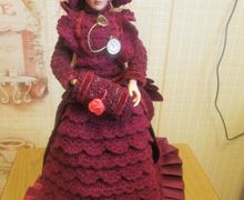 одежда для куклы "Зимний дорожный костюм"