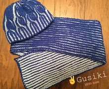 Шапочка и шарфик для мальчика 7-10 лет