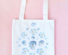 Делаем  цветочный принт на летней сумке