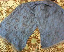 Кашне "Голубые листья"