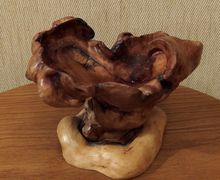 Малютка. Контрастная ваза из капа