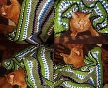 Пледы ручной работы, связанные крючком