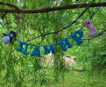 именные подвески из фетра.