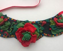 Колье из полимеруой глины