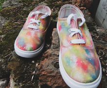 Слипоны с ручной росписью