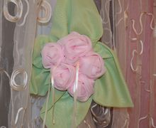 Розы из ткани