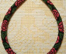 Вязаный жгут Розочки