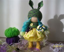 Кукла игровая интерьерная текстильная