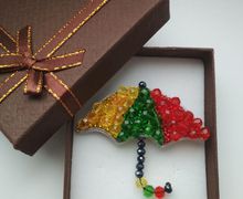 брошь ЗОНТИК