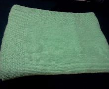 Вязанный детский плед