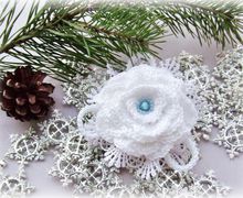 Брошь "Снежная королева"