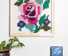 Картина на стену мега-крестиком