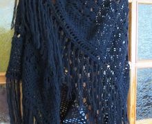 Шаль крючком Натали