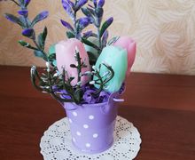 Букетик из мыла