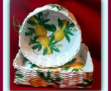 Эко-пара для печенюшек и фруктов "Лимончики"