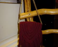 Вязаная сумка повседневная сезон весна - лето