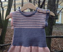 Вязаная туника для девочки